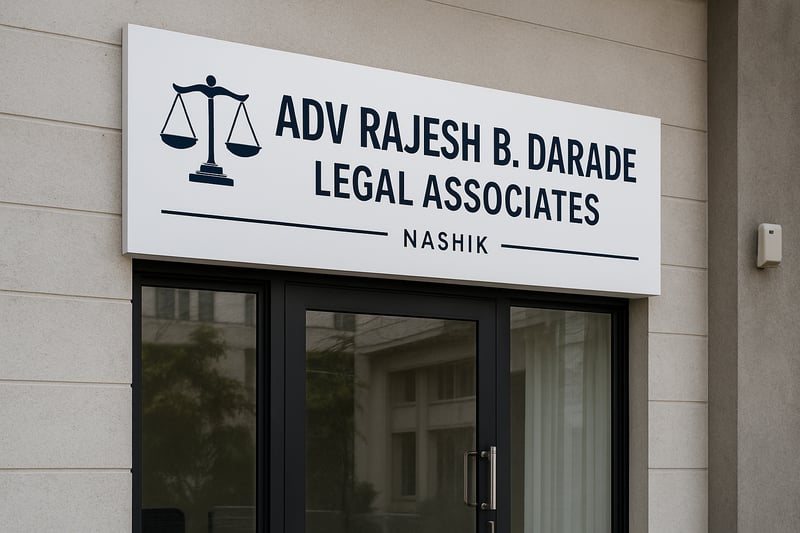 Adv Rajesh B. Darade Legal Associates office in Nashik Adv Rajesh B. Darade Legal Associates office in Nashik